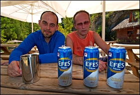 "Tripple-bira" и одна "нержавейка".